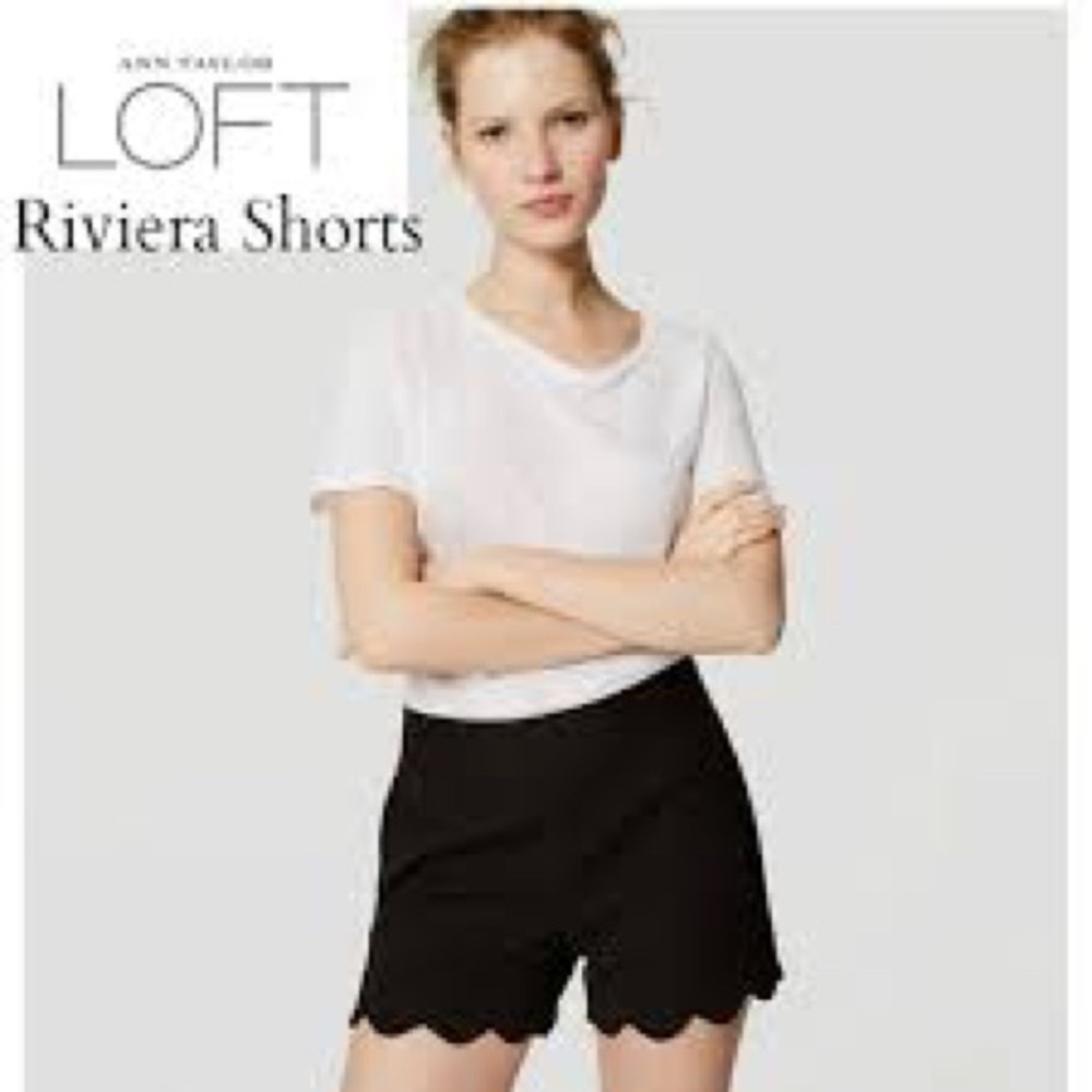 Ann Taylor Loft Riviera Scalloped Short (NWT)